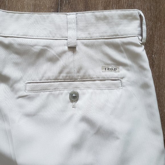 3/$30 IZOD Men’s Golf Pants light tan cream, athletic wear athleisure sz 38 x 34 - Picture 8 of 13